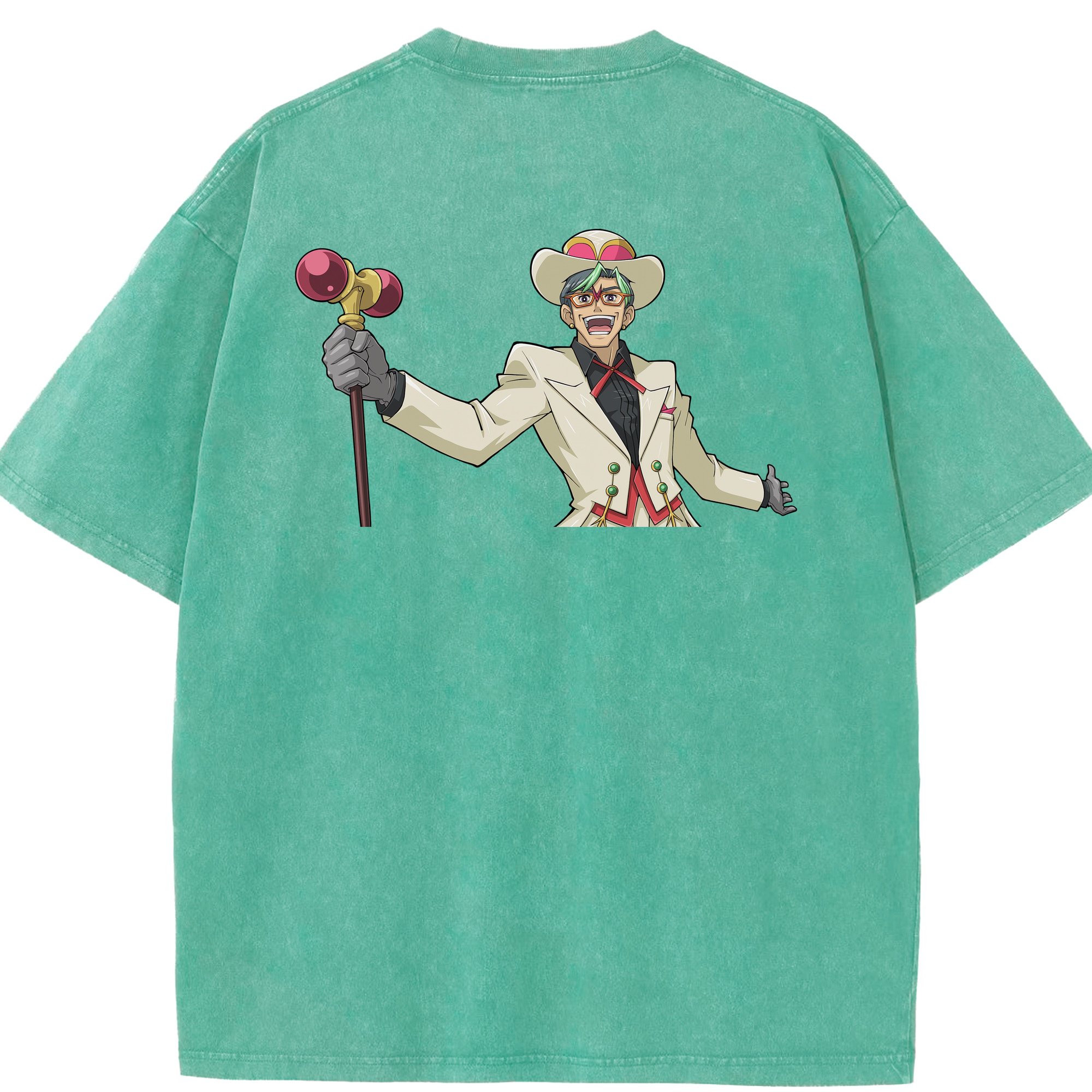 （画像用） 遊☆戯☆王 Yu-Gi-Oh! 綿100% ヴィンテージ風 半袖Tシャツ（背面プリント）
